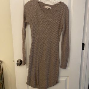 Loft small long sleeve sweater dress